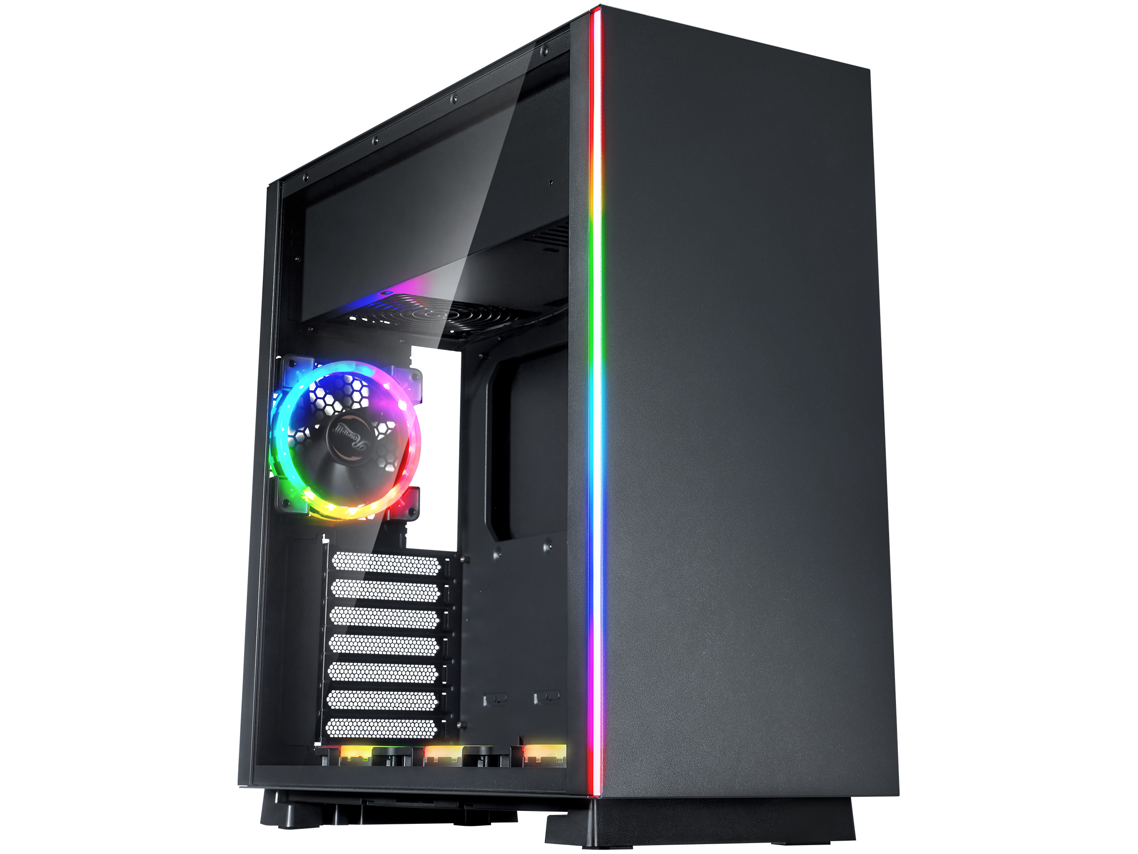 Rosewill PRISM S500 ATX Mid Tower Dual Ring RGB PC Case